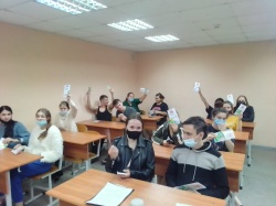 Гражданско-патриотическая акция «ГОЛОСУЮ ВПЕРВЫЕ!» в городе Кургане